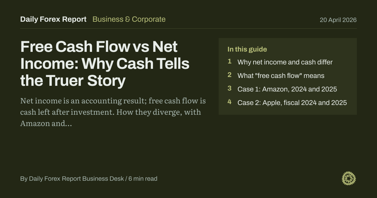 Free Cash Flow vs Net Income: Why Cash Tells the Truer Story: Business & Corporate, Daily Forex Report