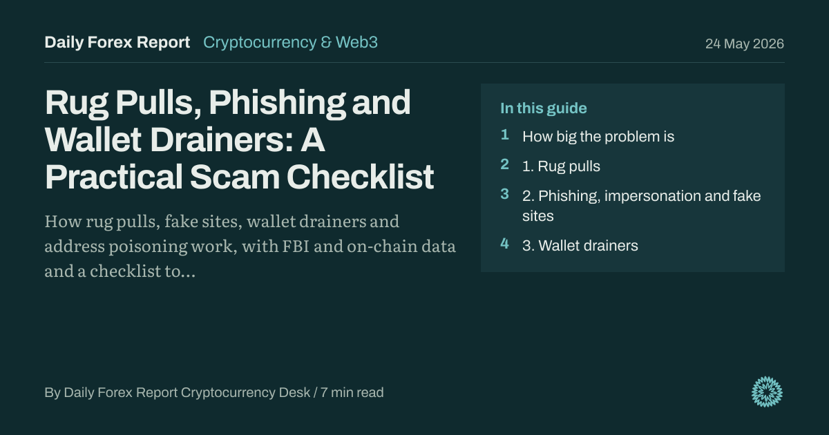 Rug Pulls, Phishing and Wallet Drainers: A Practical Scam Checklist: Cryptocurrency & Web3, Daily Forex Report